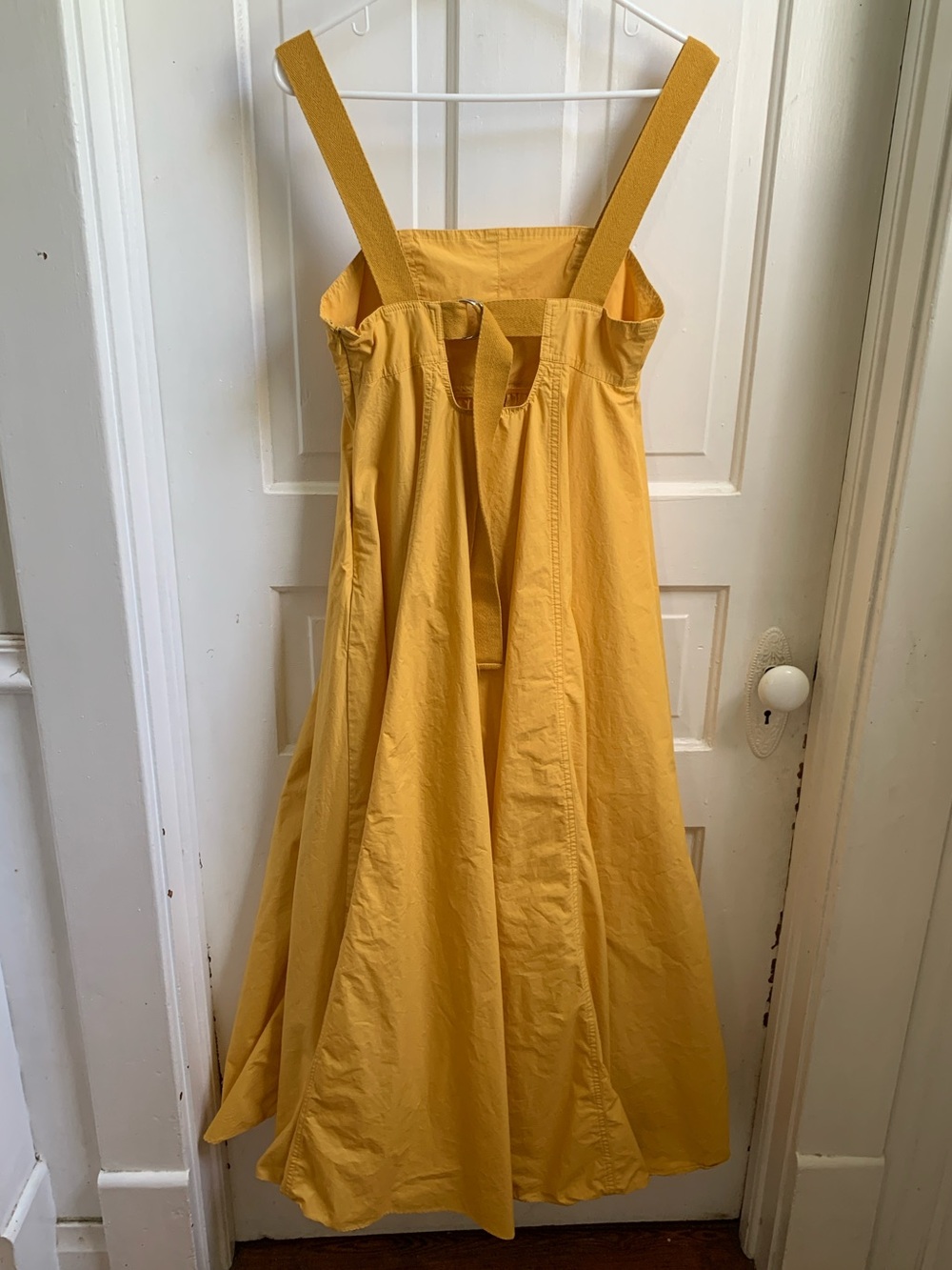 Urban Outfitters Over the Moon Yellow Square-Neck Maxi Dress Cotton Small - Picture 3 of 7